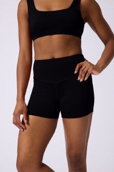 Capezio High Waisted Bike Shorts F12716T 12-14 BLK - Applause